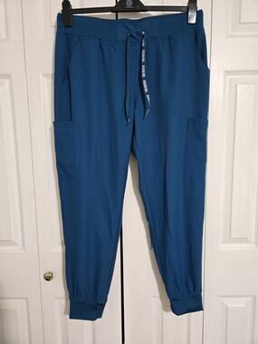 Insight by medcouture large women's teal jogger style scrub pants
